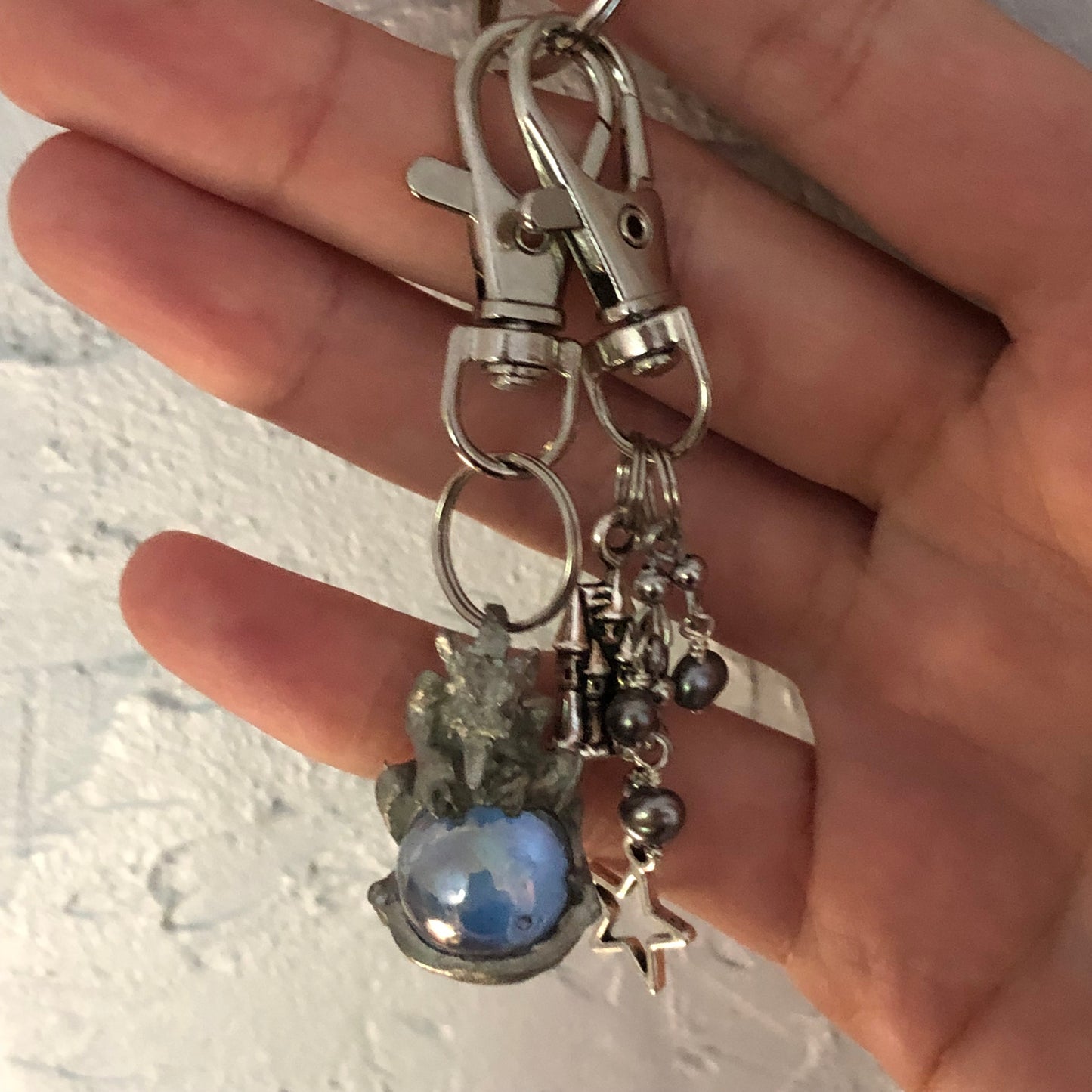 dungeon beaded keychain
