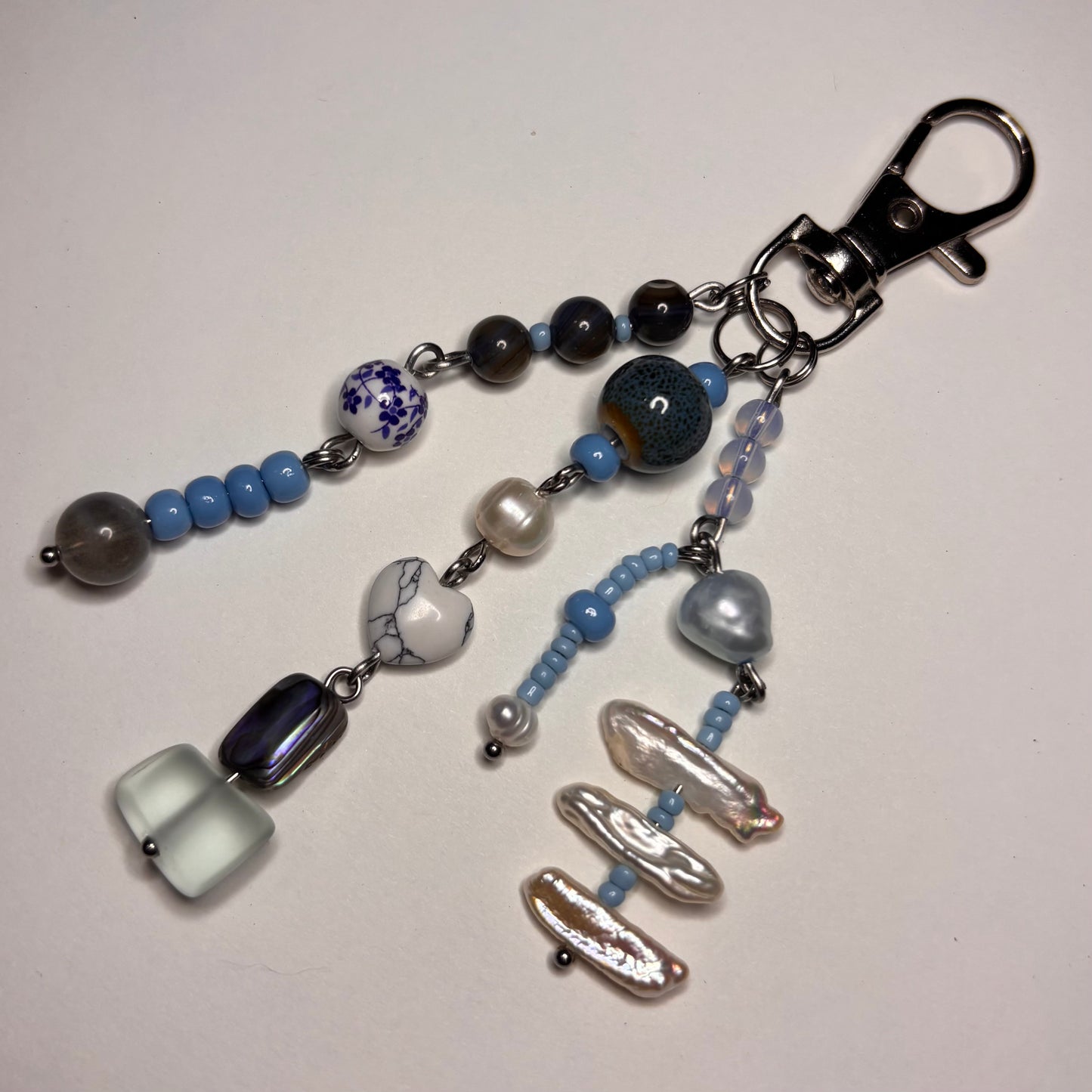 blue glow keychain