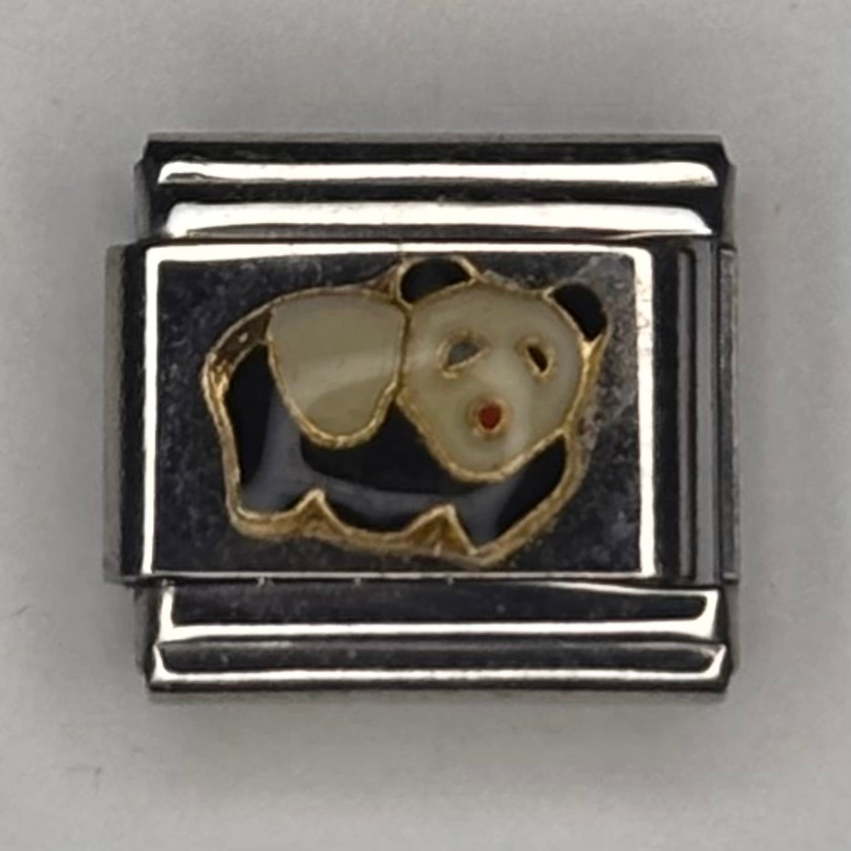 Panda Italian Charm Bracelet Link
