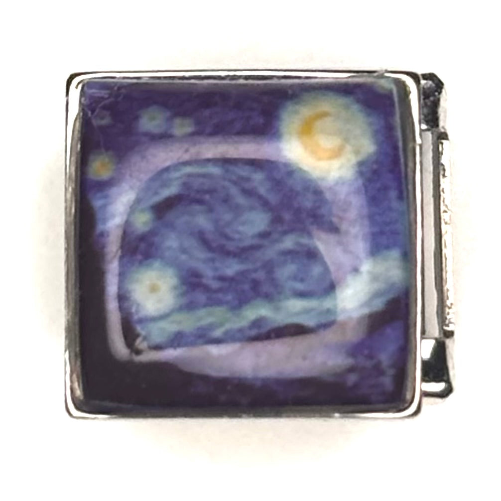 Starry Night Italian Charm Bracelet Link