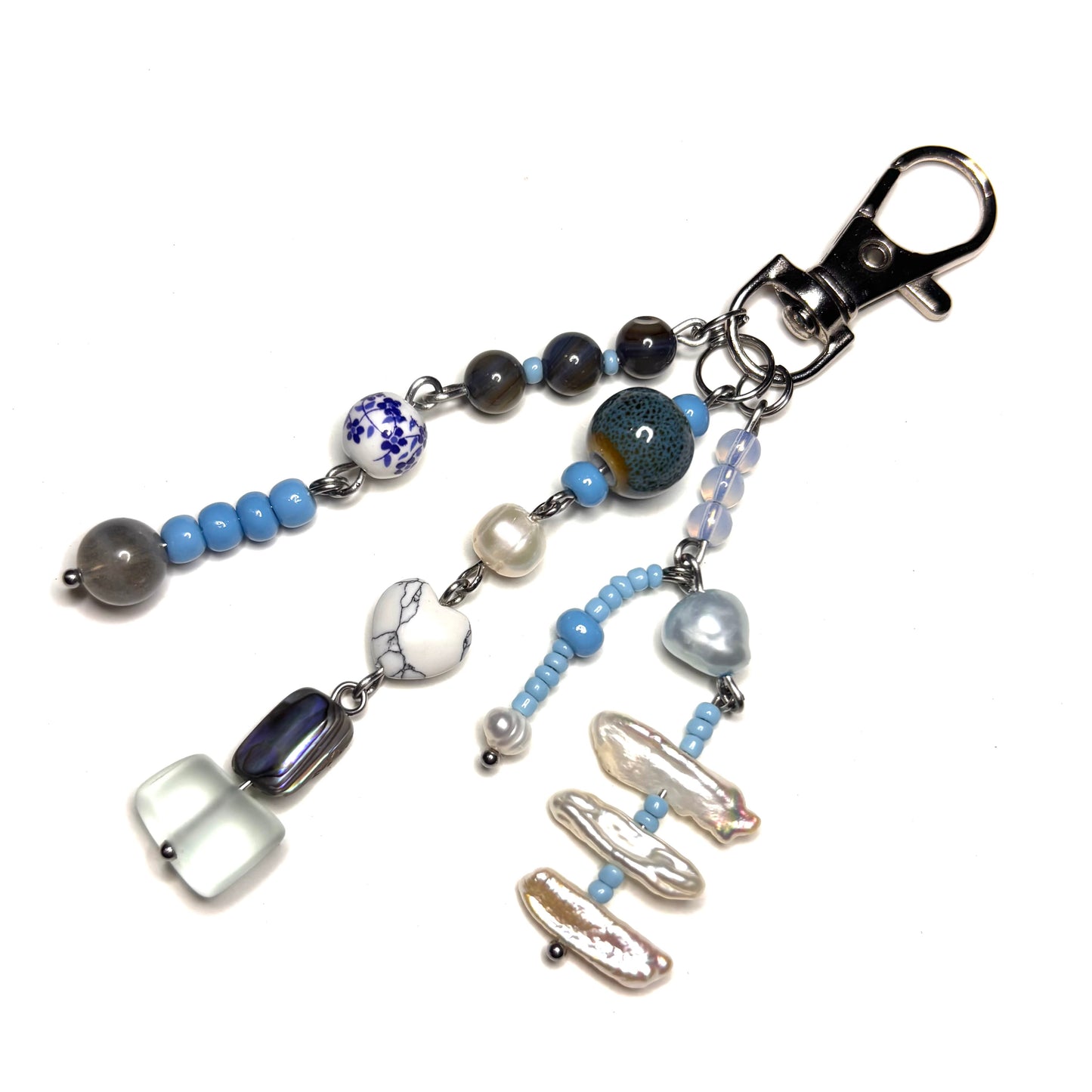 blue glow keychain