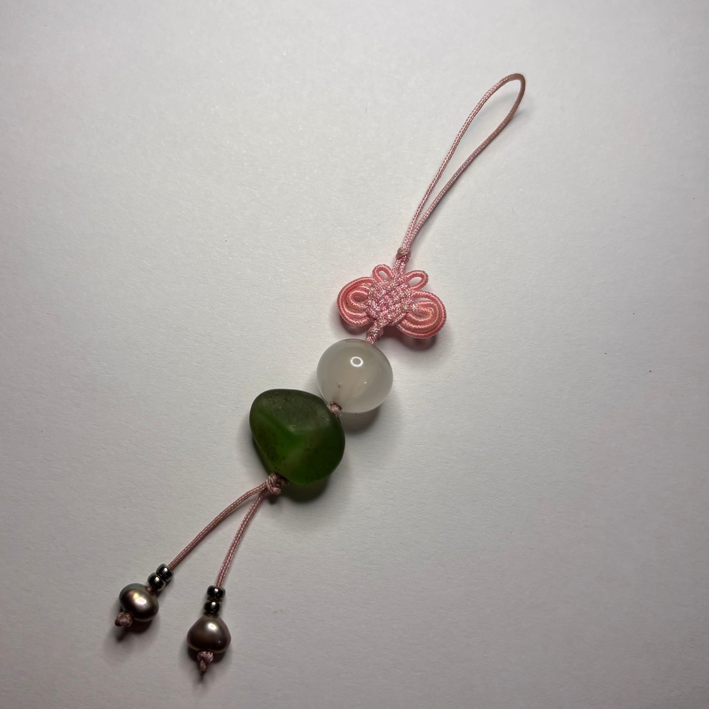 Chinese Knot beaded lanyard cord charm