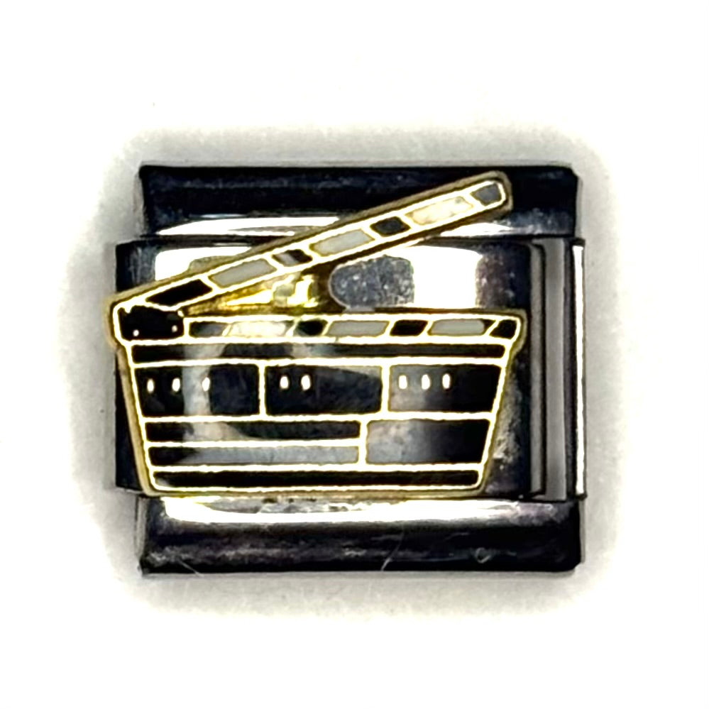 Film Clapper Board Italian Charm Bracelet Link
