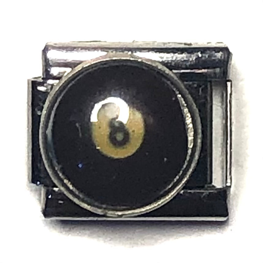 8-ball Italian Charm Bracelet Link