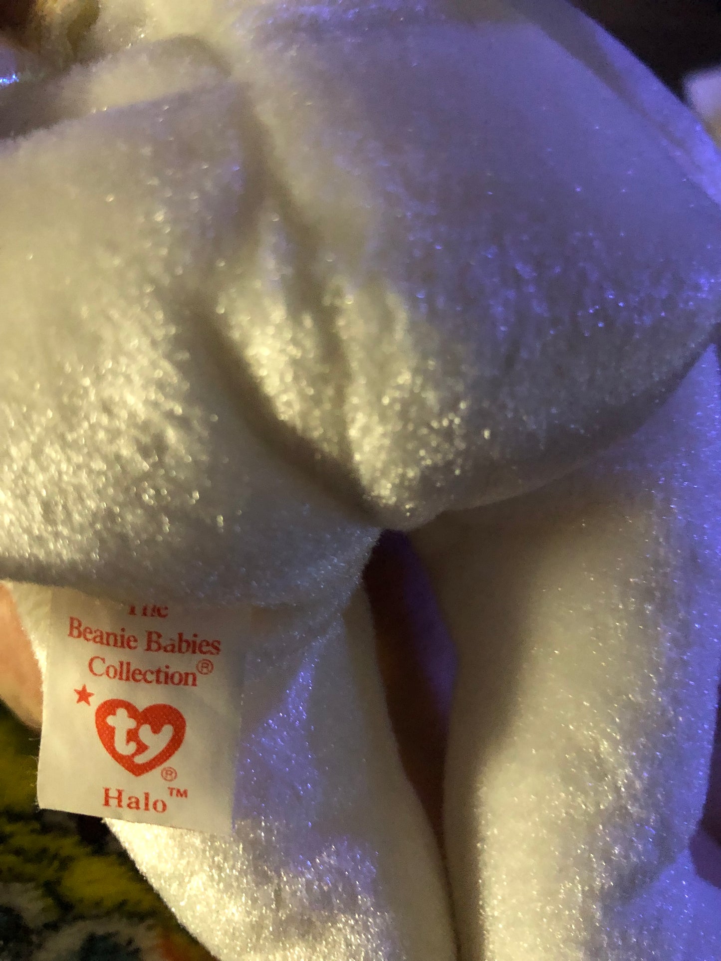 angel bear beanie baby “Halo”