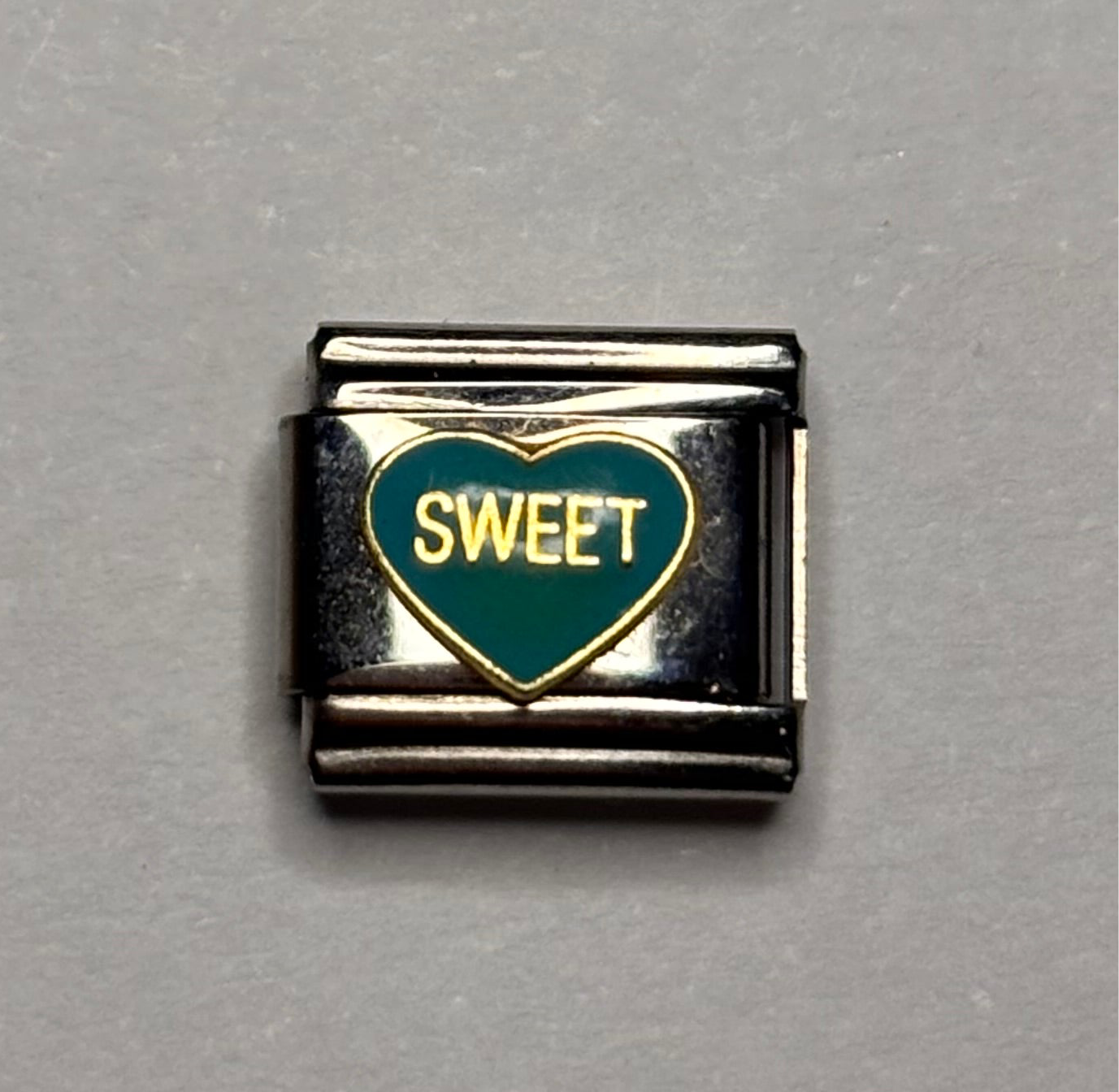 Sweet heart Italian Charm Bracelet Link