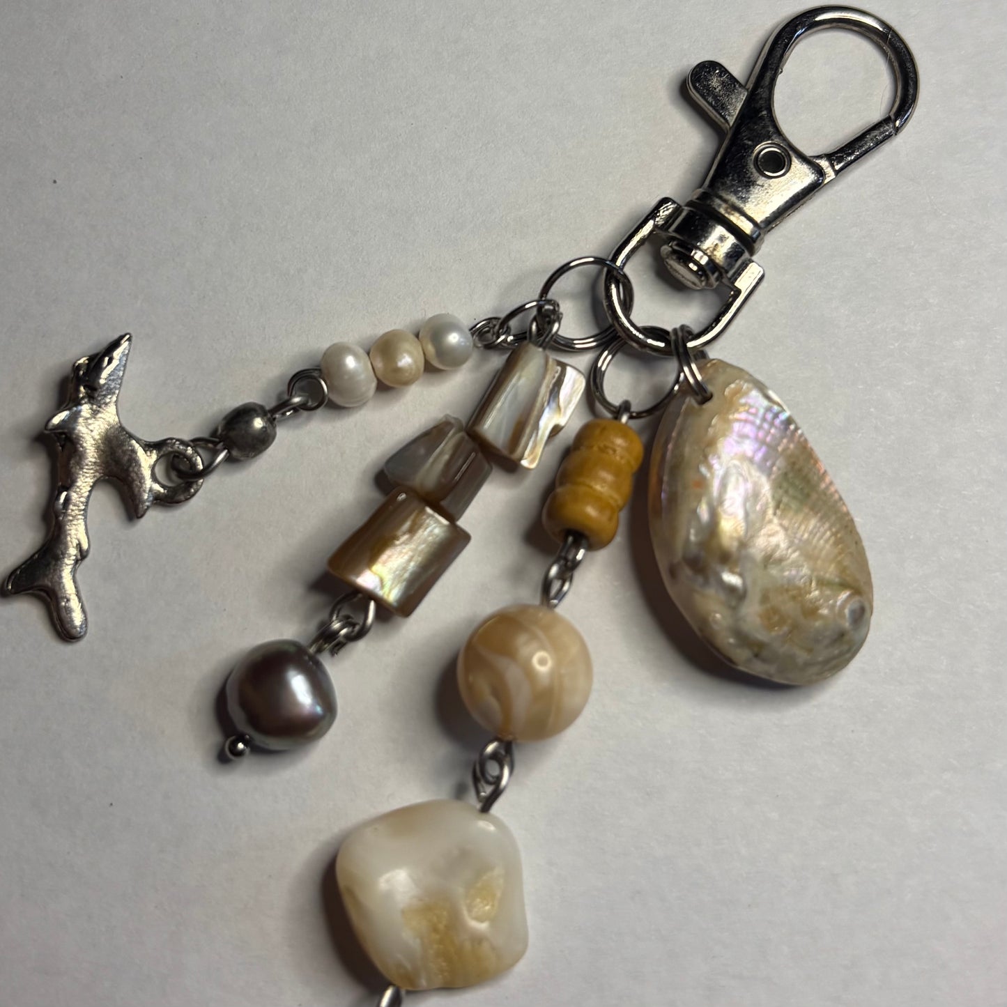 swimming with sharks keychain