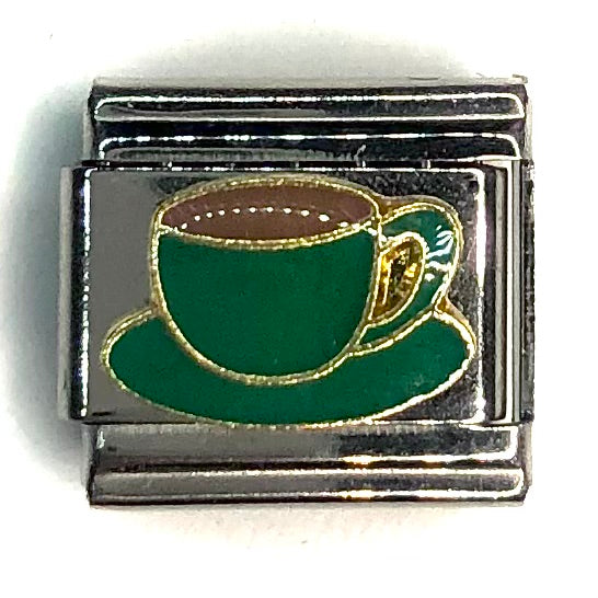 Coffee Italian Charm Bracelet Link