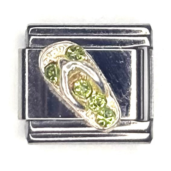 Flip Flop Italian Charm Bracelet Link