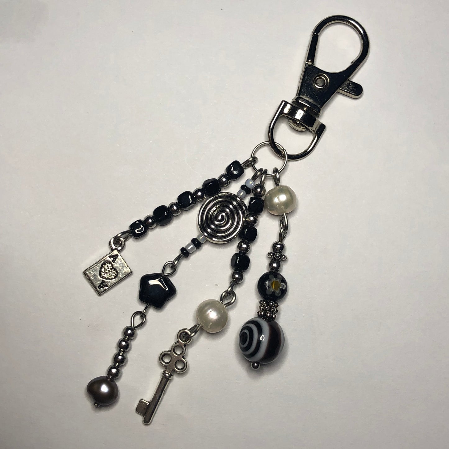 “Ace” beaded keychain