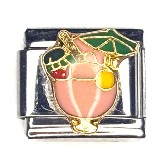 Piña Colada Italian Charm Bracelet Link