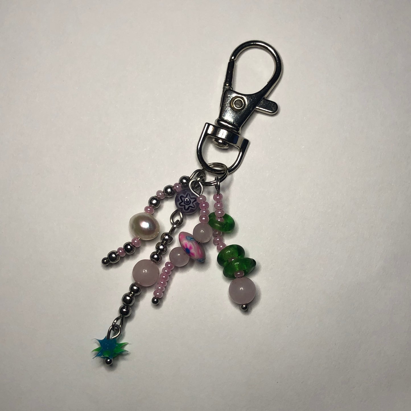 “Nebula” beaded keychain