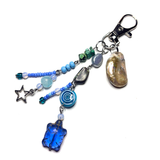 blue turtle keychain
