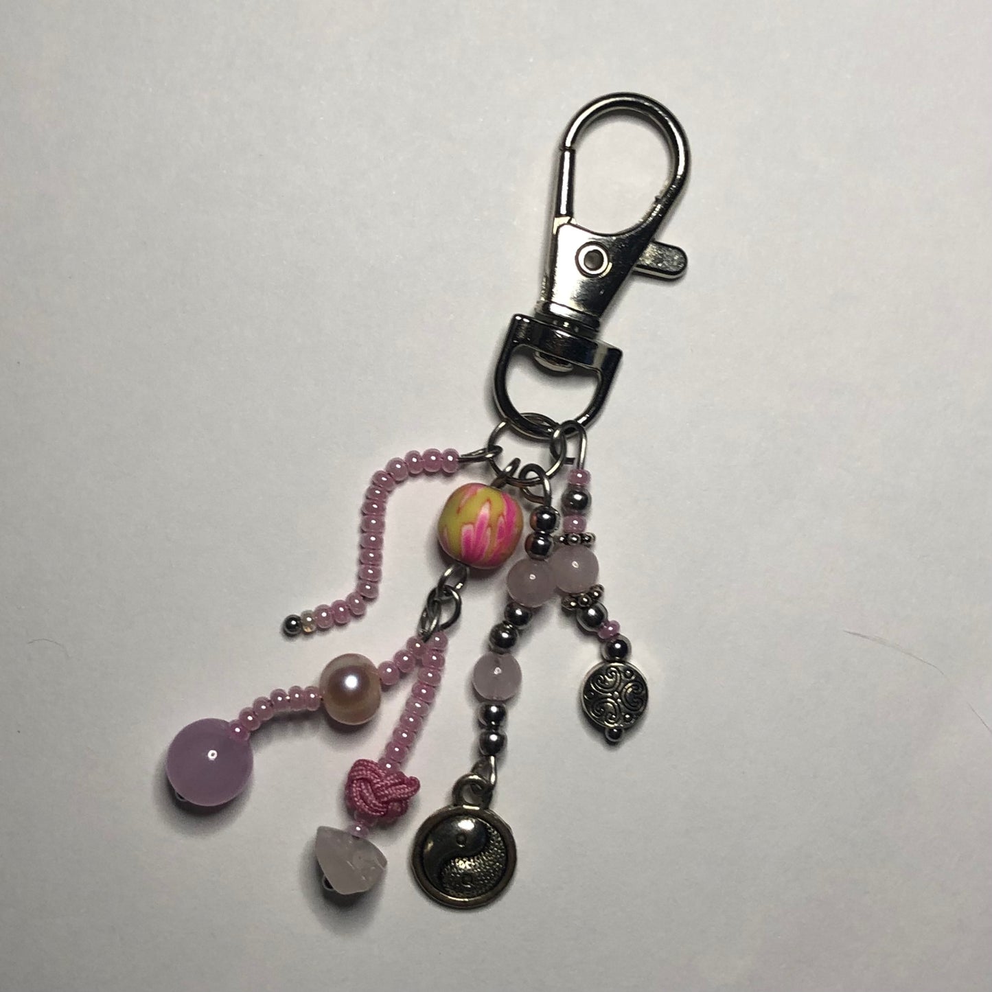 “Harmony” beaded keychain