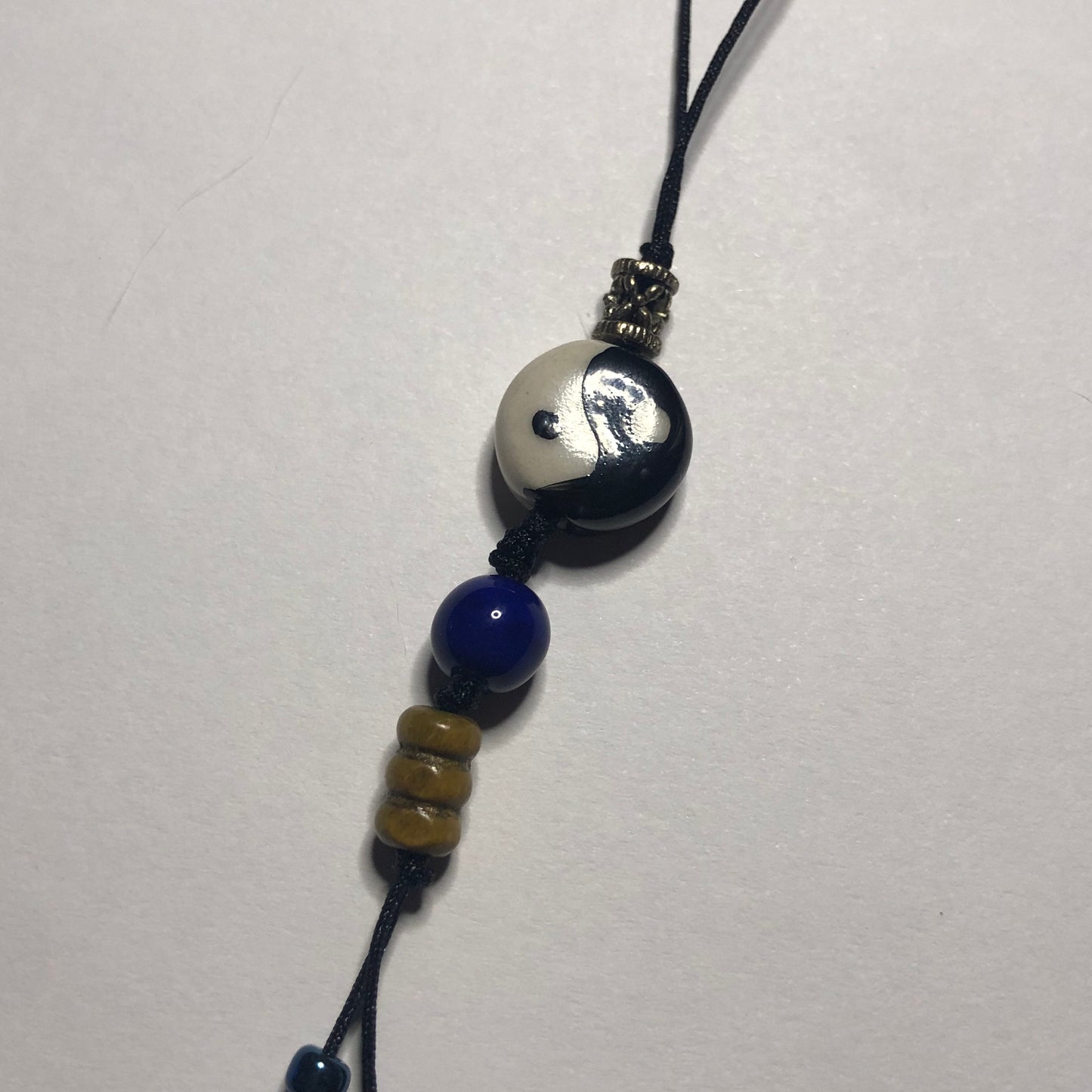 evening blue lanyard cord charm