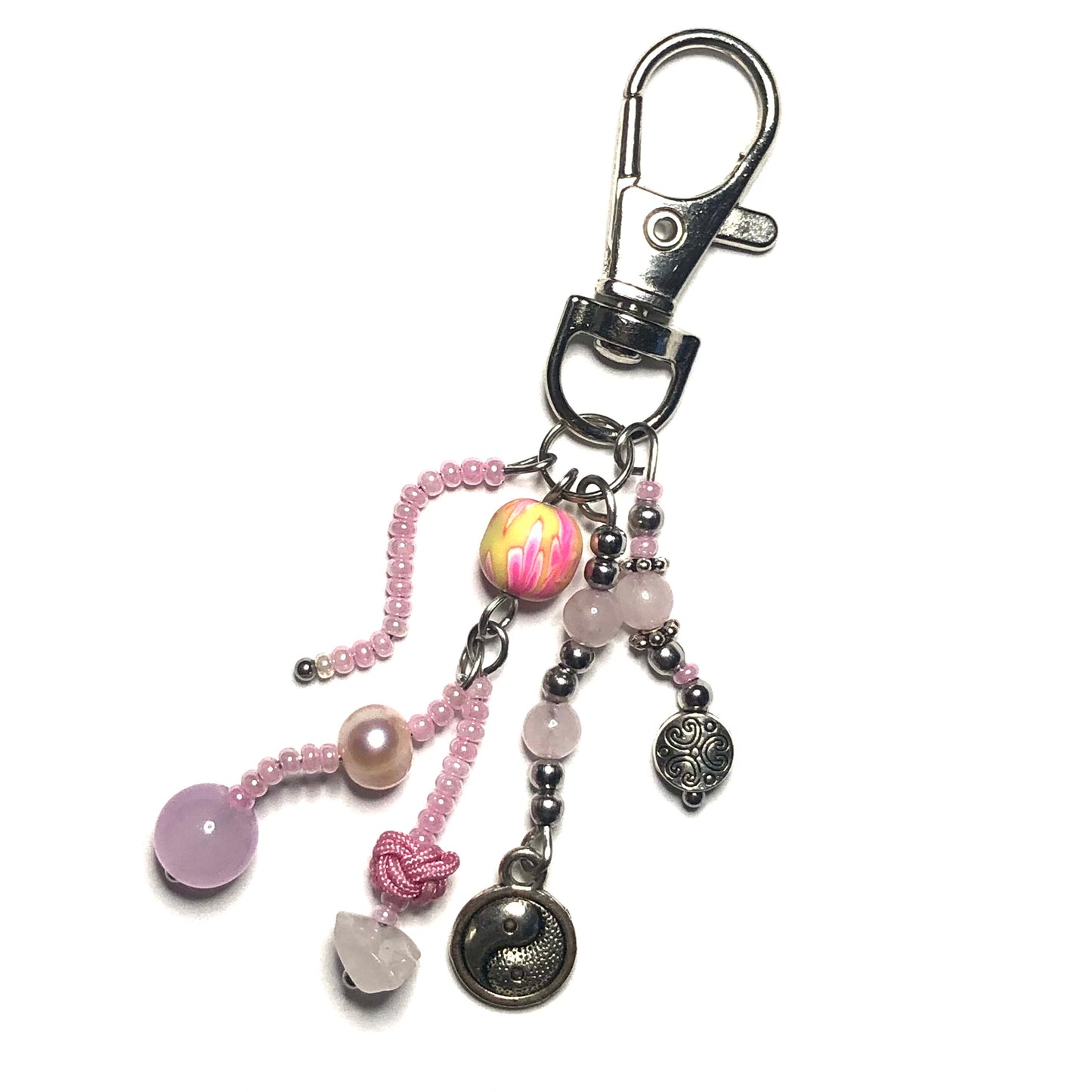 “Harmony” beaded keychain