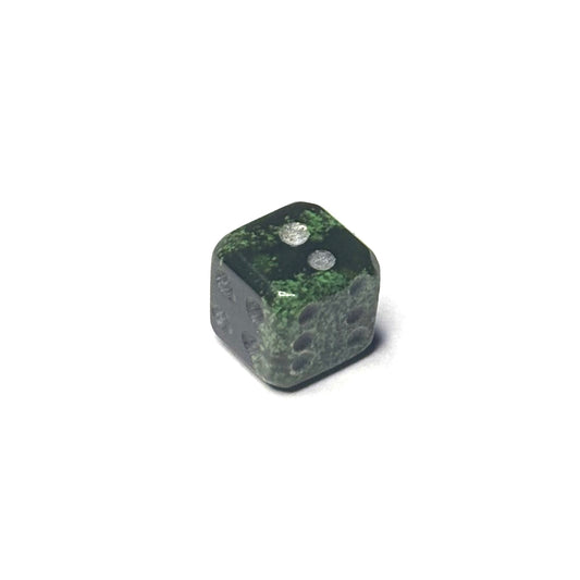 Tiny Green Crystal Dice