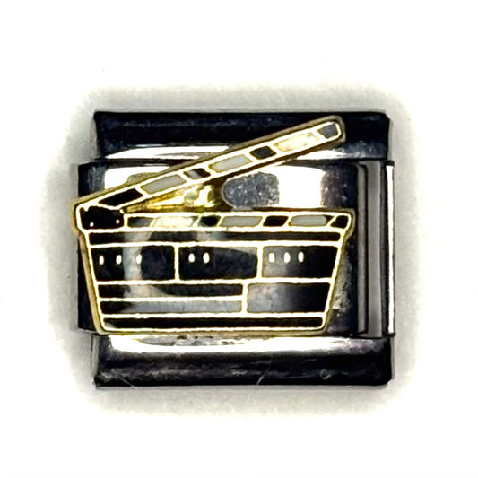 Film Clapper Board Italian Charm Bracelet Link