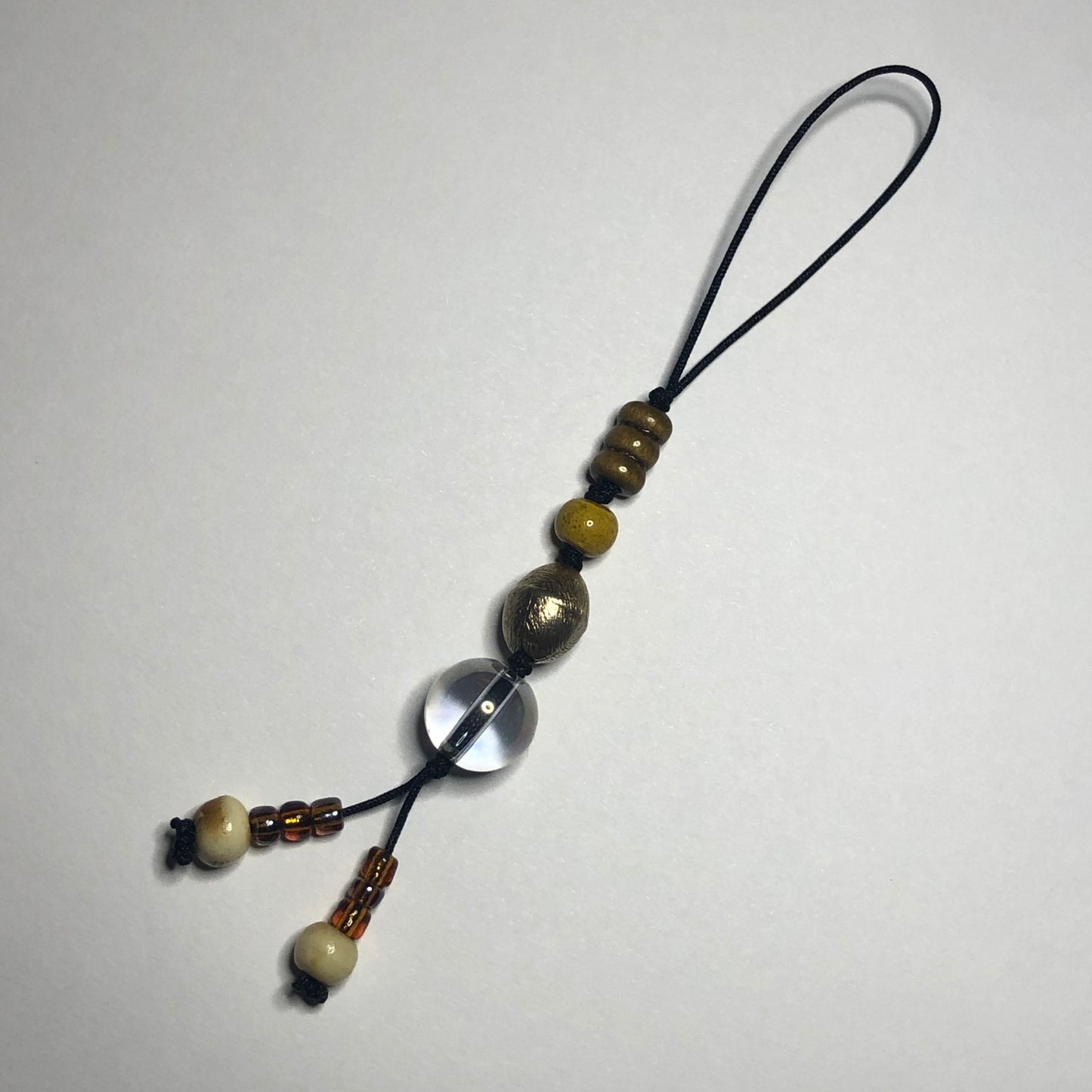 earthtone lanyard cord charm