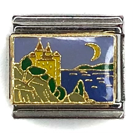 Castle Italian Charm Bracelet Link