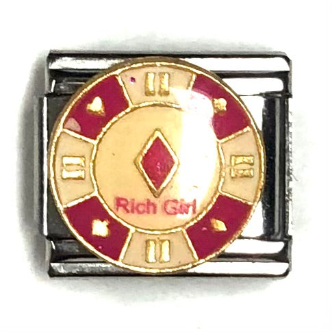 Rich Girl Italian Charm Bracelet Link