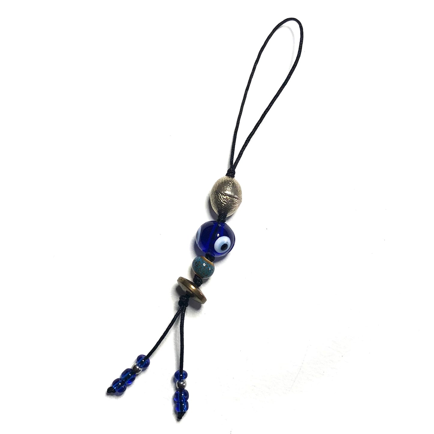 Beaded cord charm