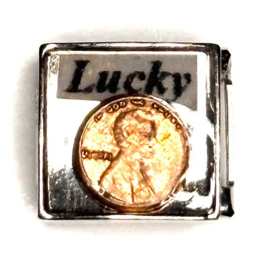 Lucky Penny Italian Charm Bracelet Link