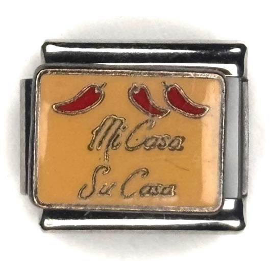 Mi Casa Su Casa Italian Charm Bracelet Link