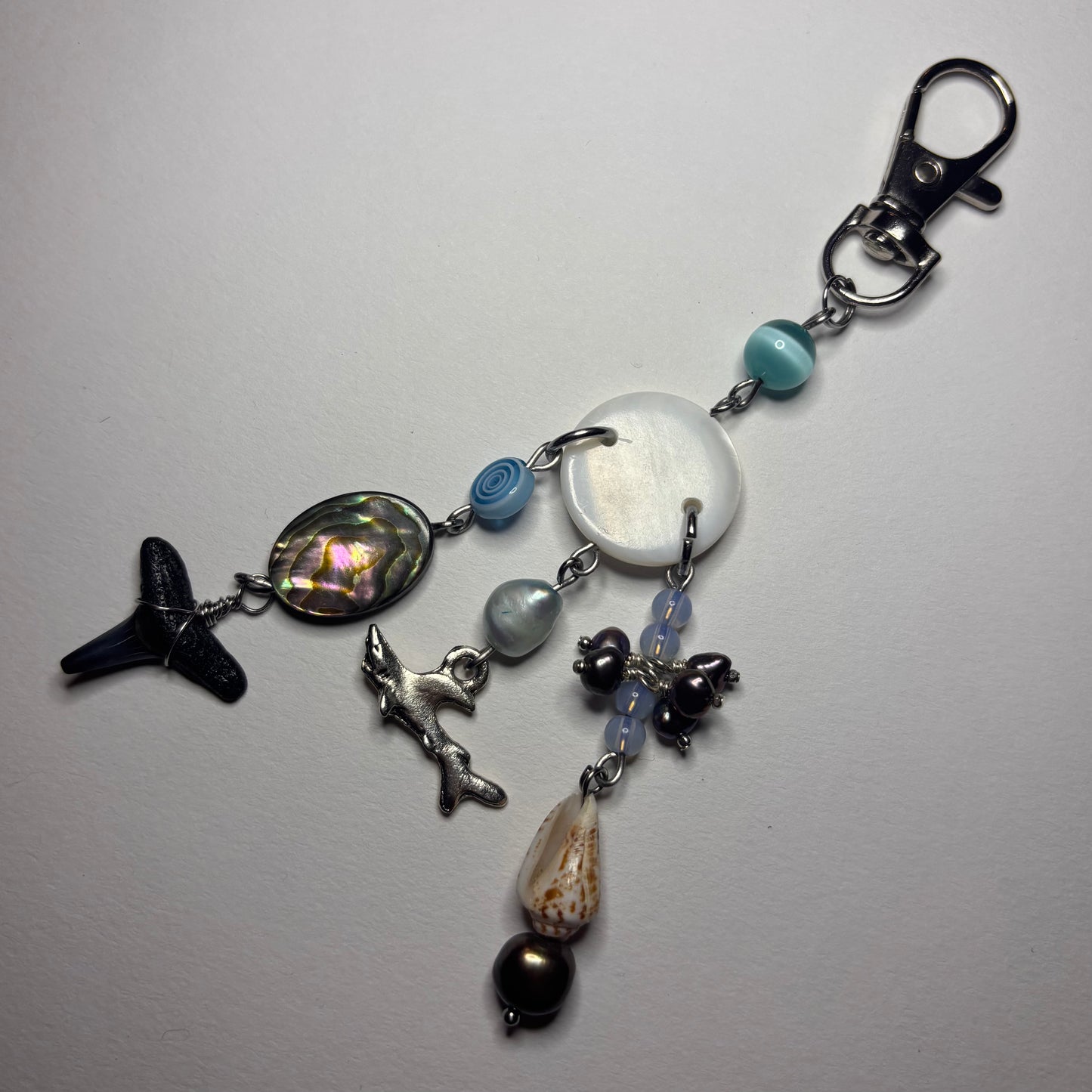 shark swarm keychain
