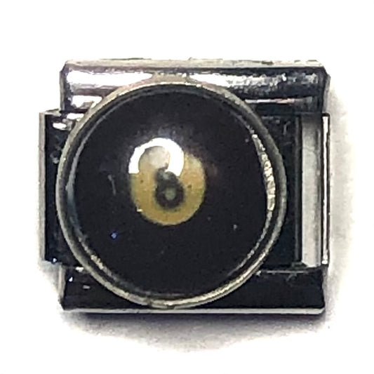 8-ball Italian Charm Bracelet Link