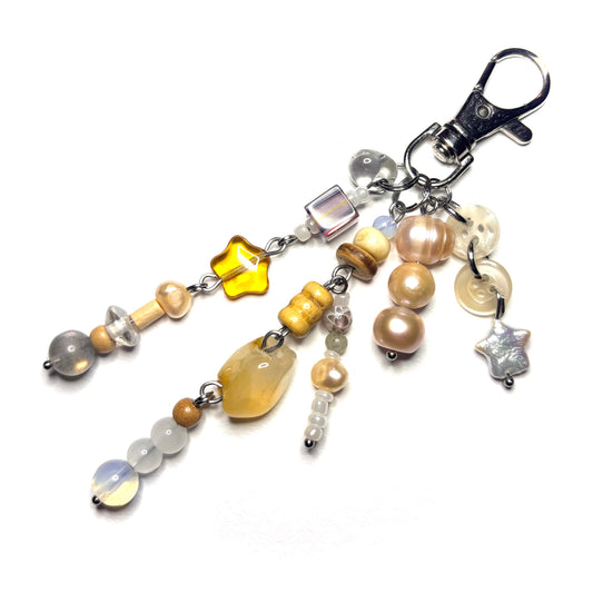 cute as a button keychain