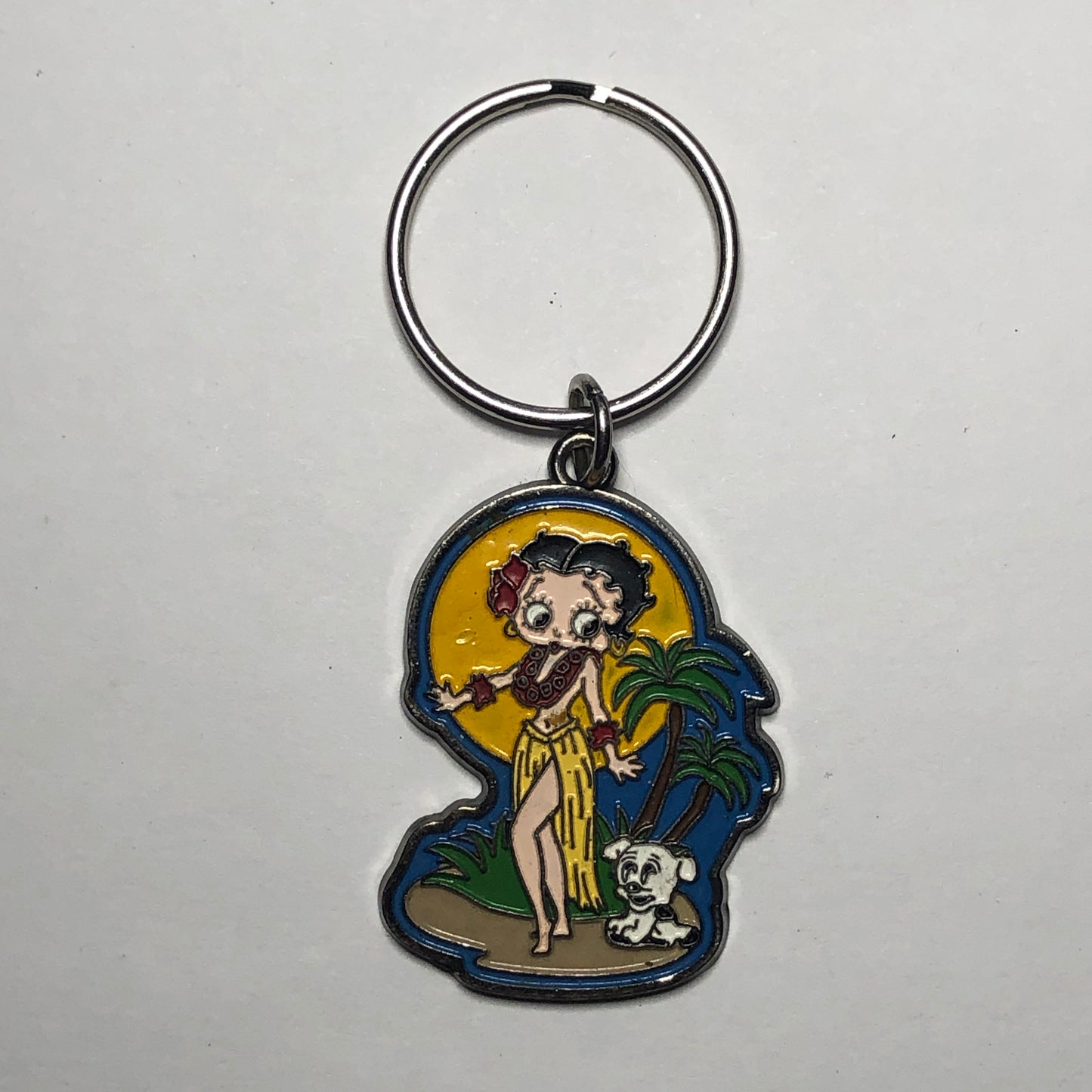 Betty Boop Hawaiian themed keychain