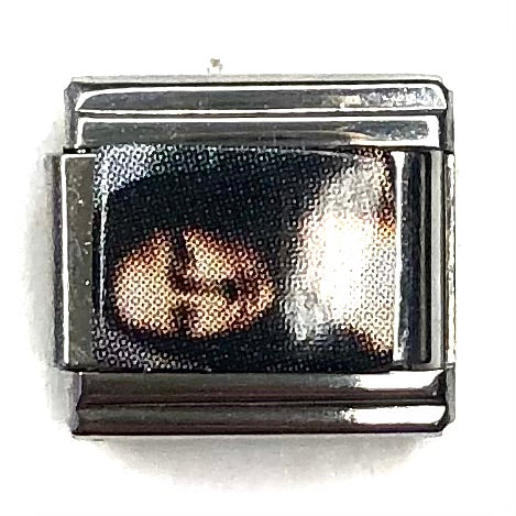 Mona Lisa Italian Charm Bracelet Link