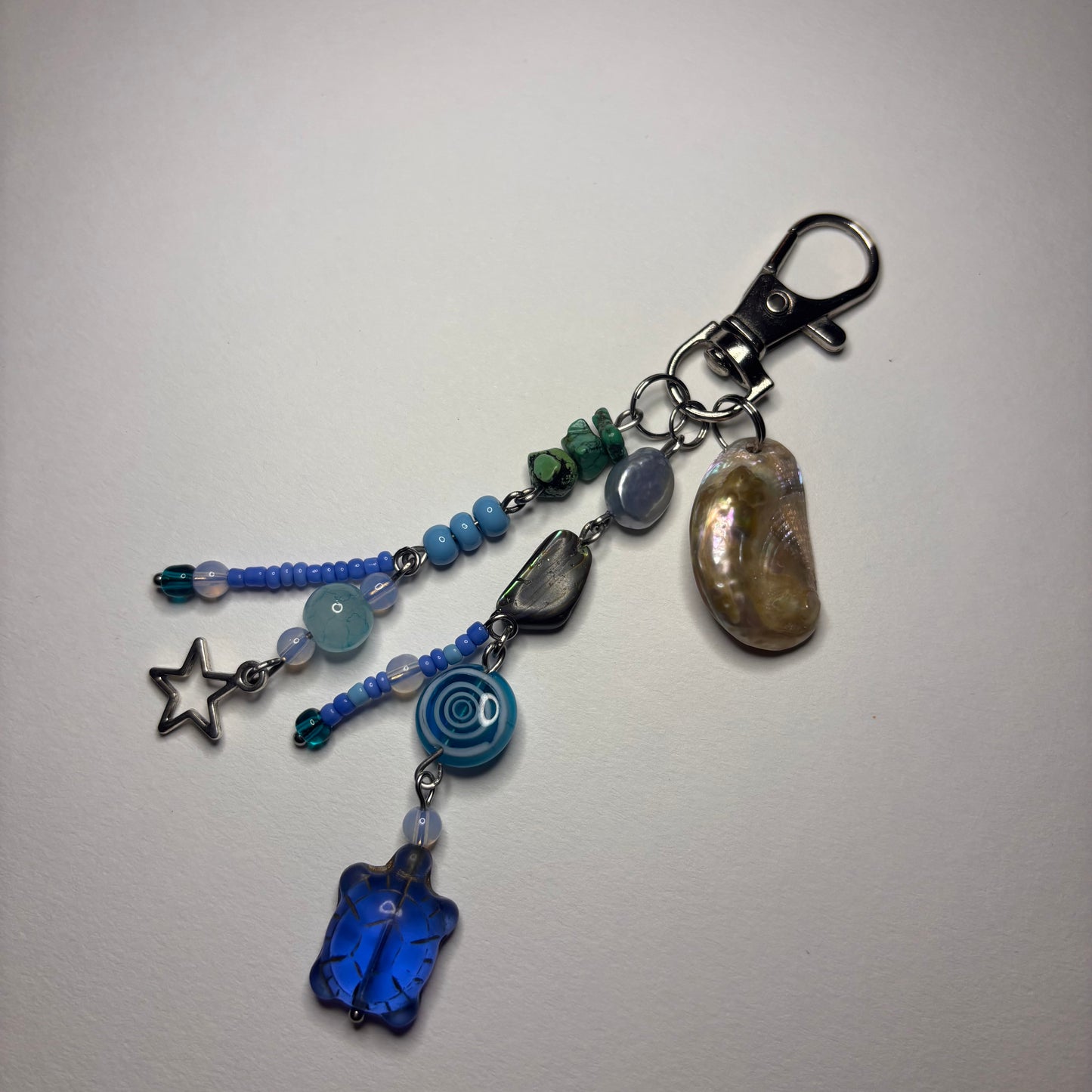 blue turtle keychain