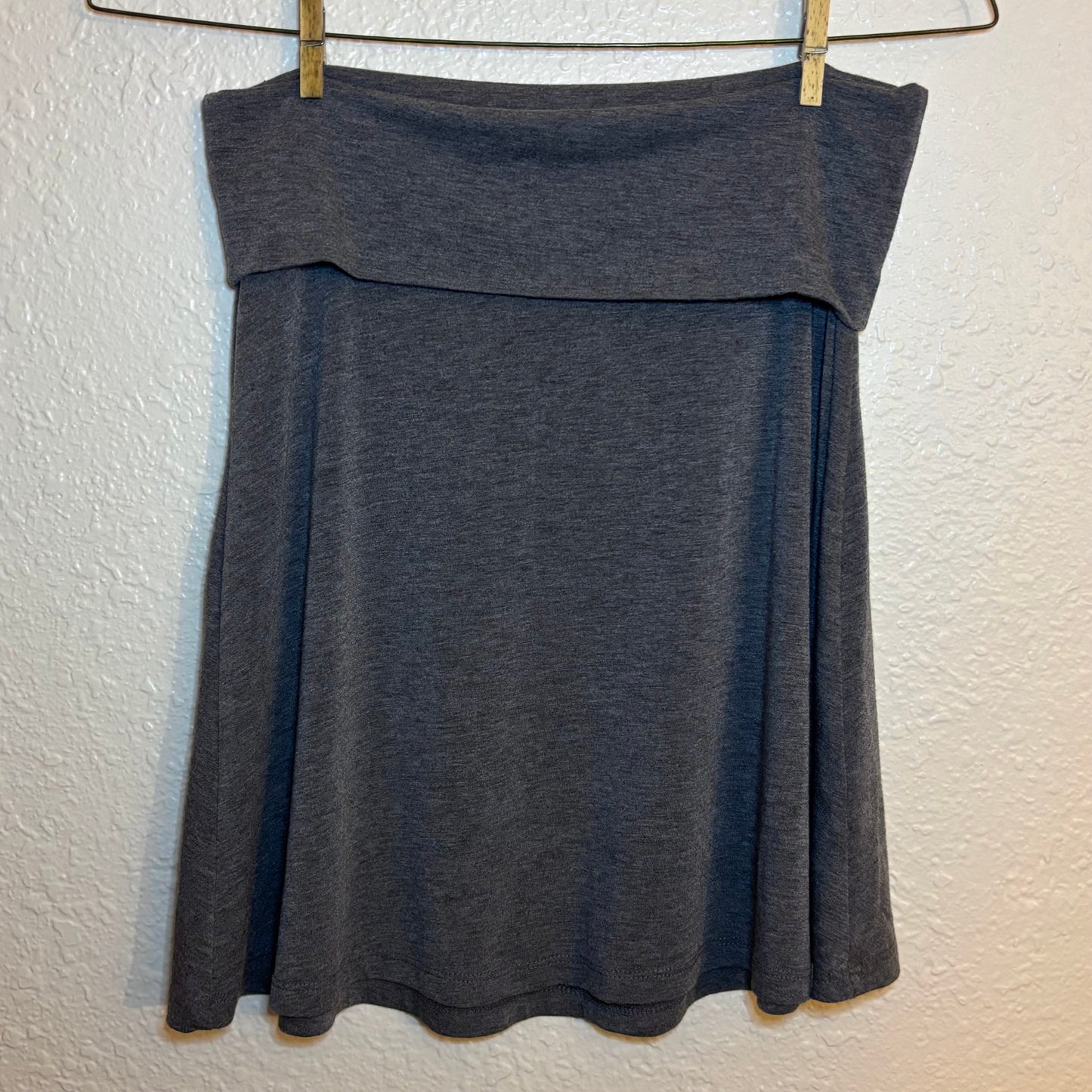 Gray Foldover Skirt