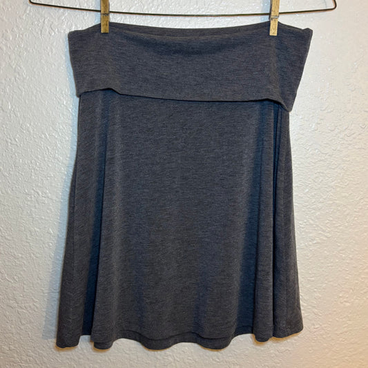 Gray Foldover Skirt