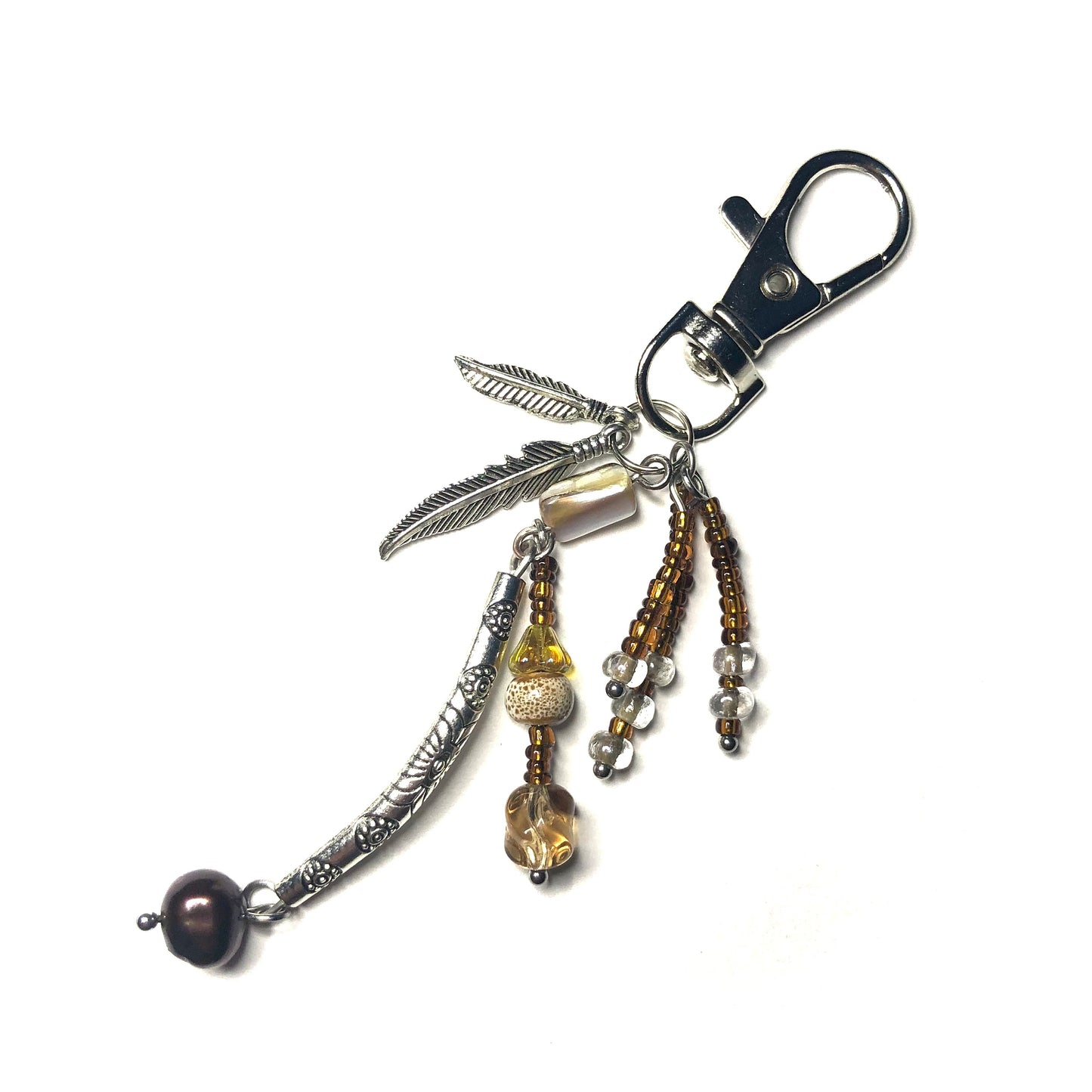 “Avian” beaded keychain