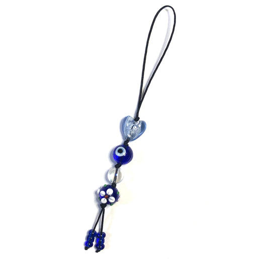 Beaded cord charm