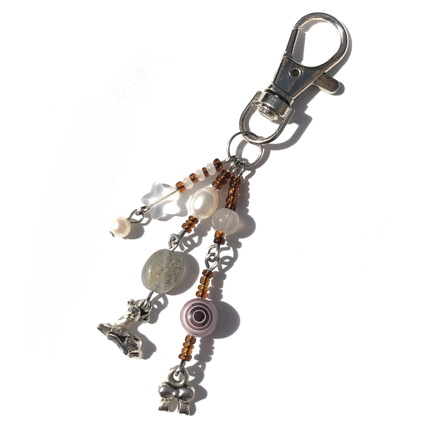 “Little Fawn“ beaded keychain