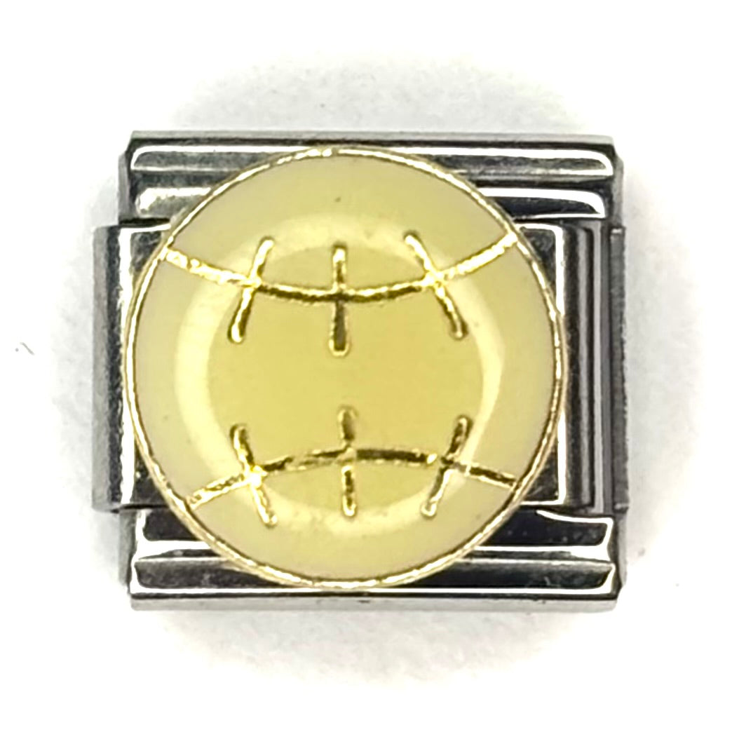 Baseball Italian Charm Bracelet Link