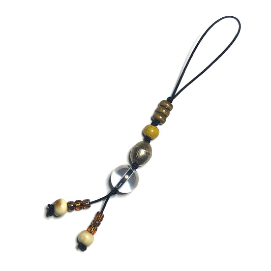 earthtone lanyard cord charm