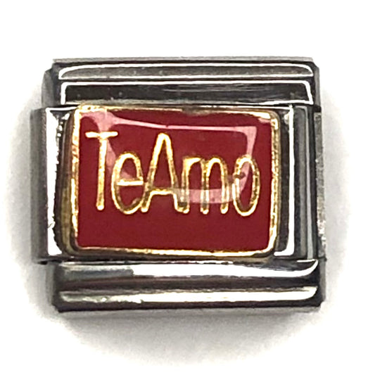 Te Amo Italian Charm Bracelet Link