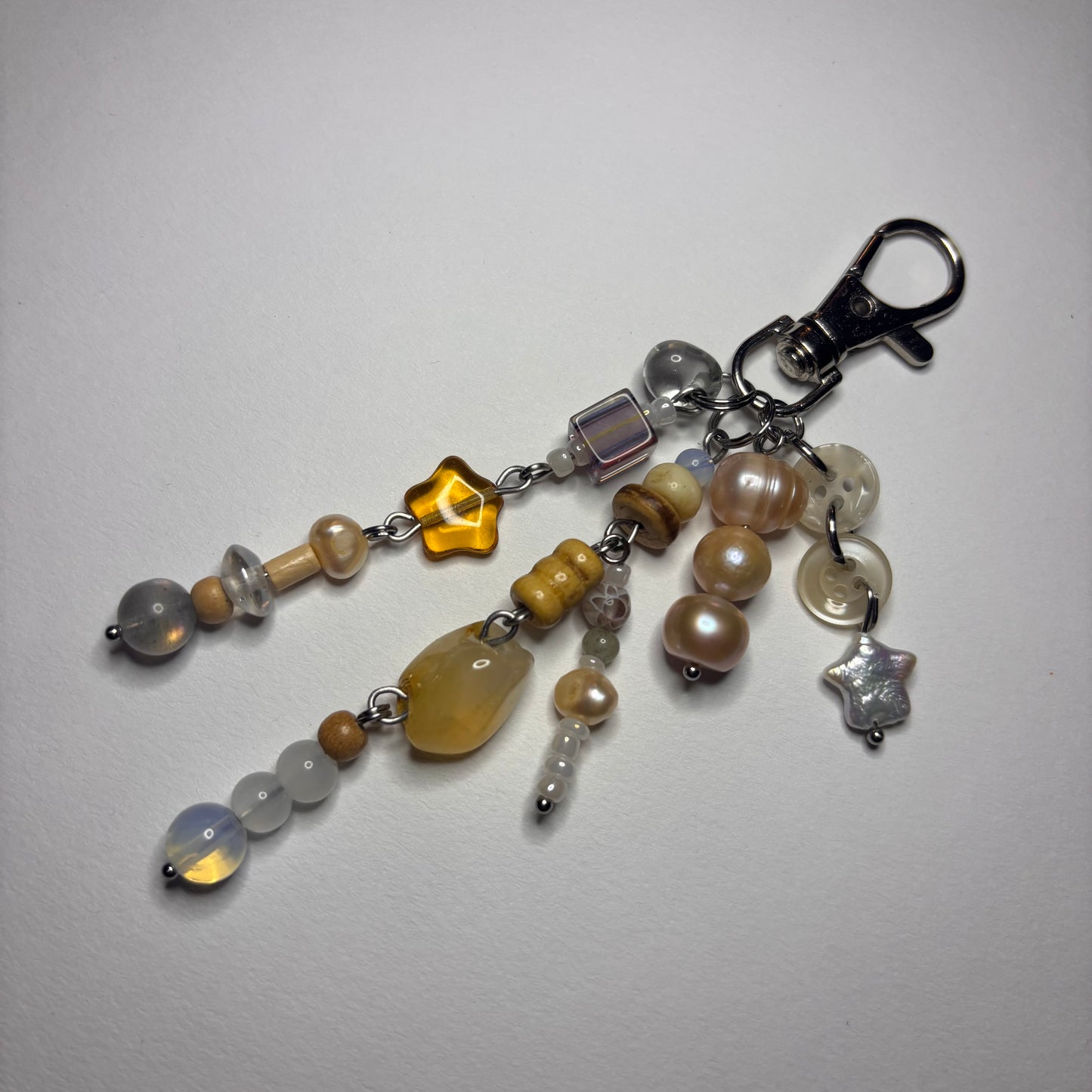 cute as a button keychain