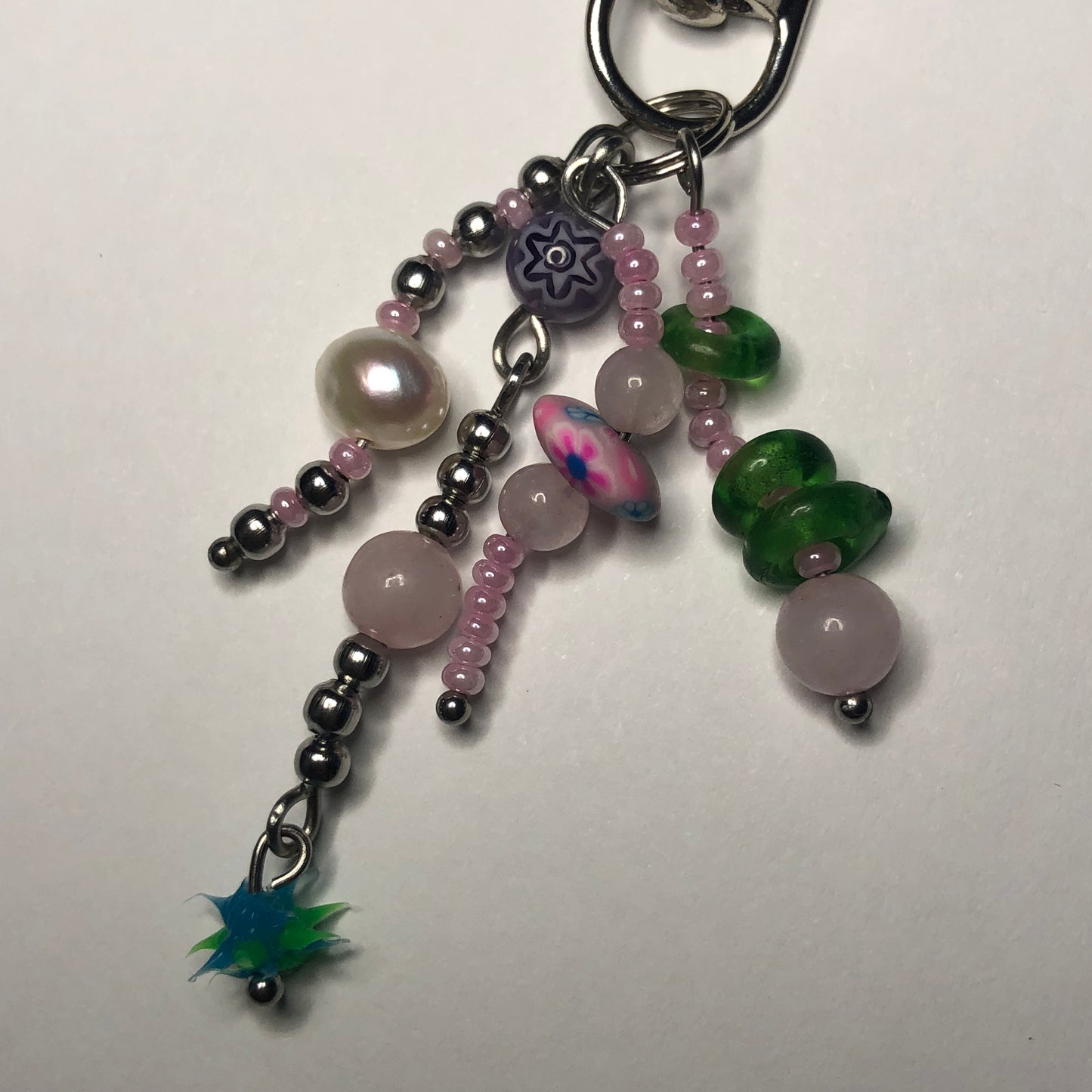 “Nebula” beaded keychain