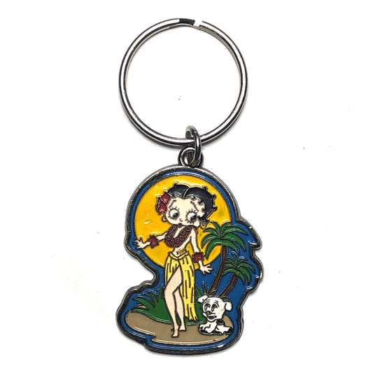 Betty Boop Hawaiian themed keychain