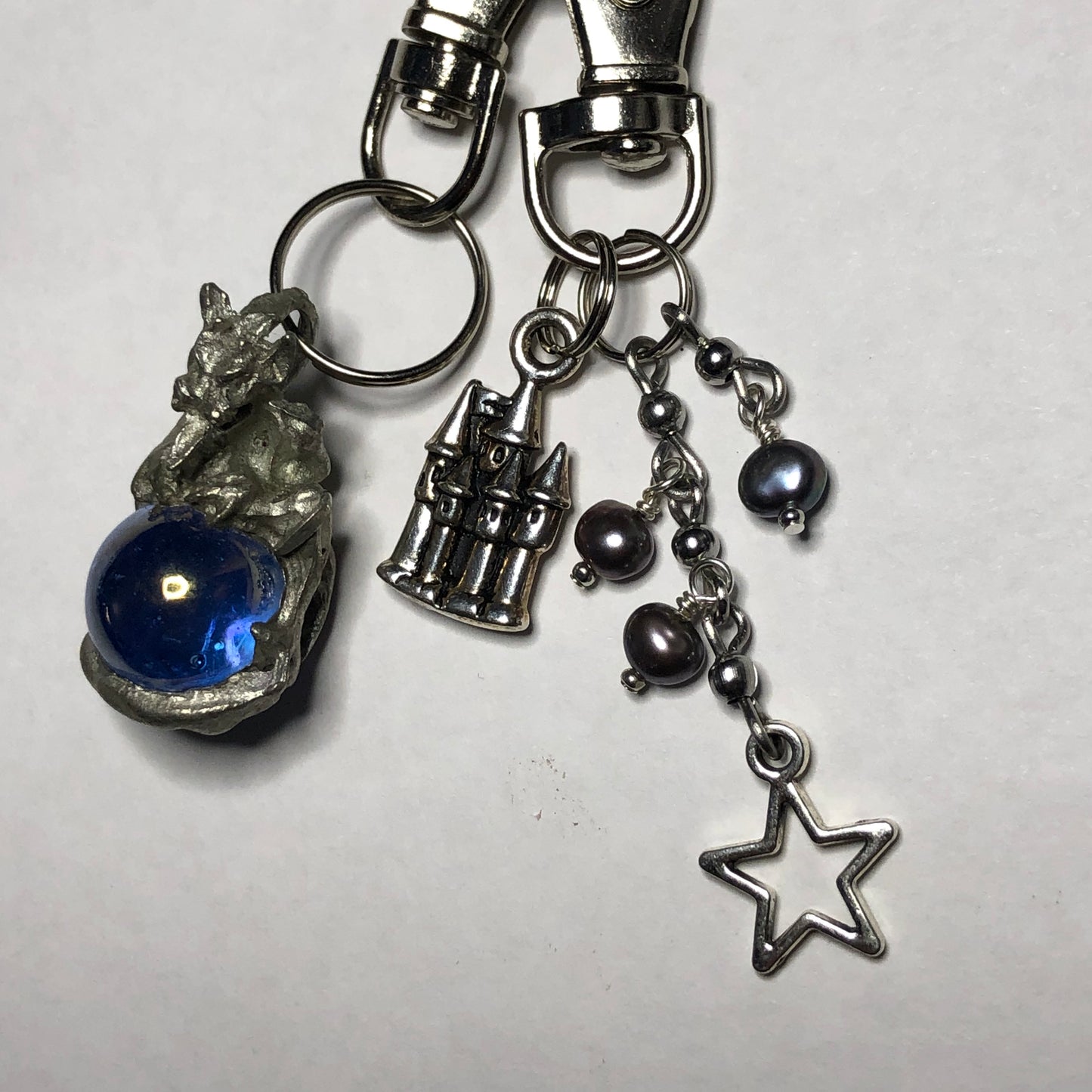 “Dragon’s Orb” Beaded Keychain