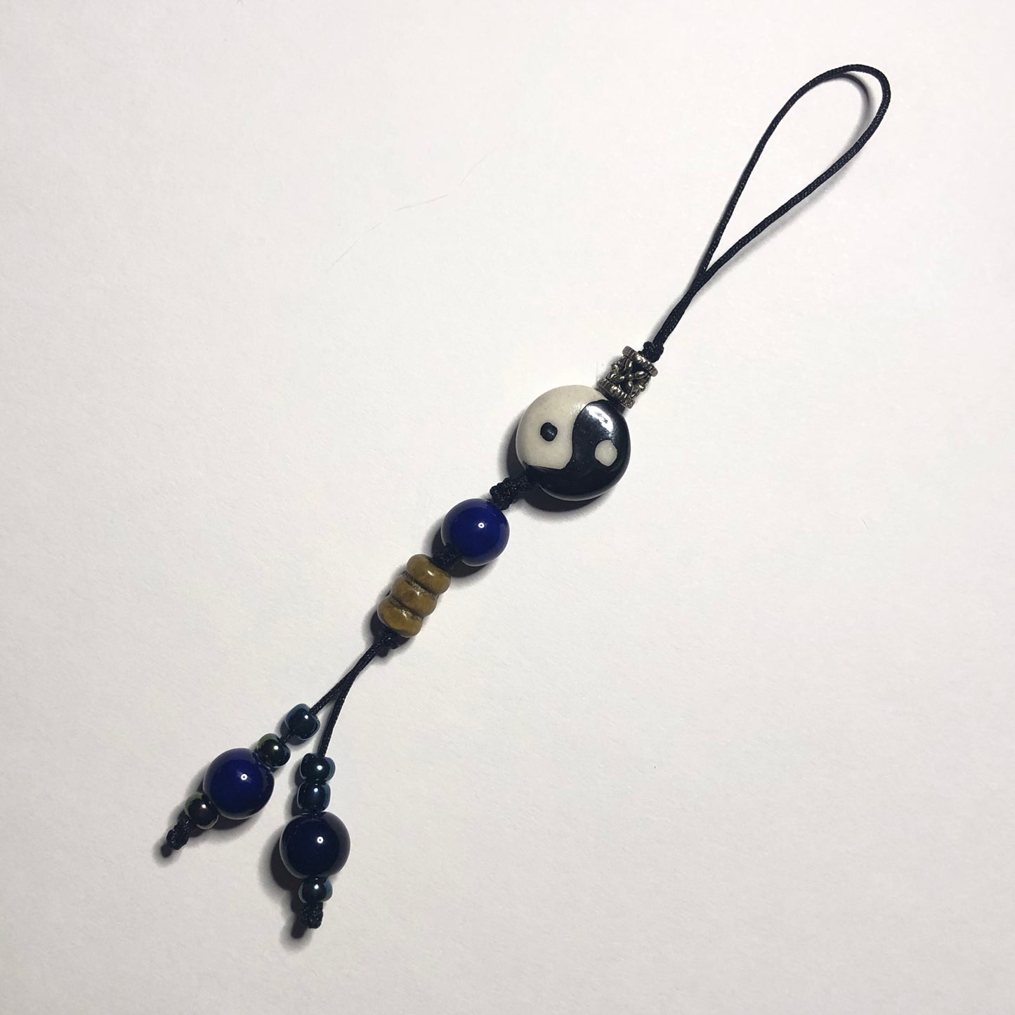 evening blue lanyard cord charm