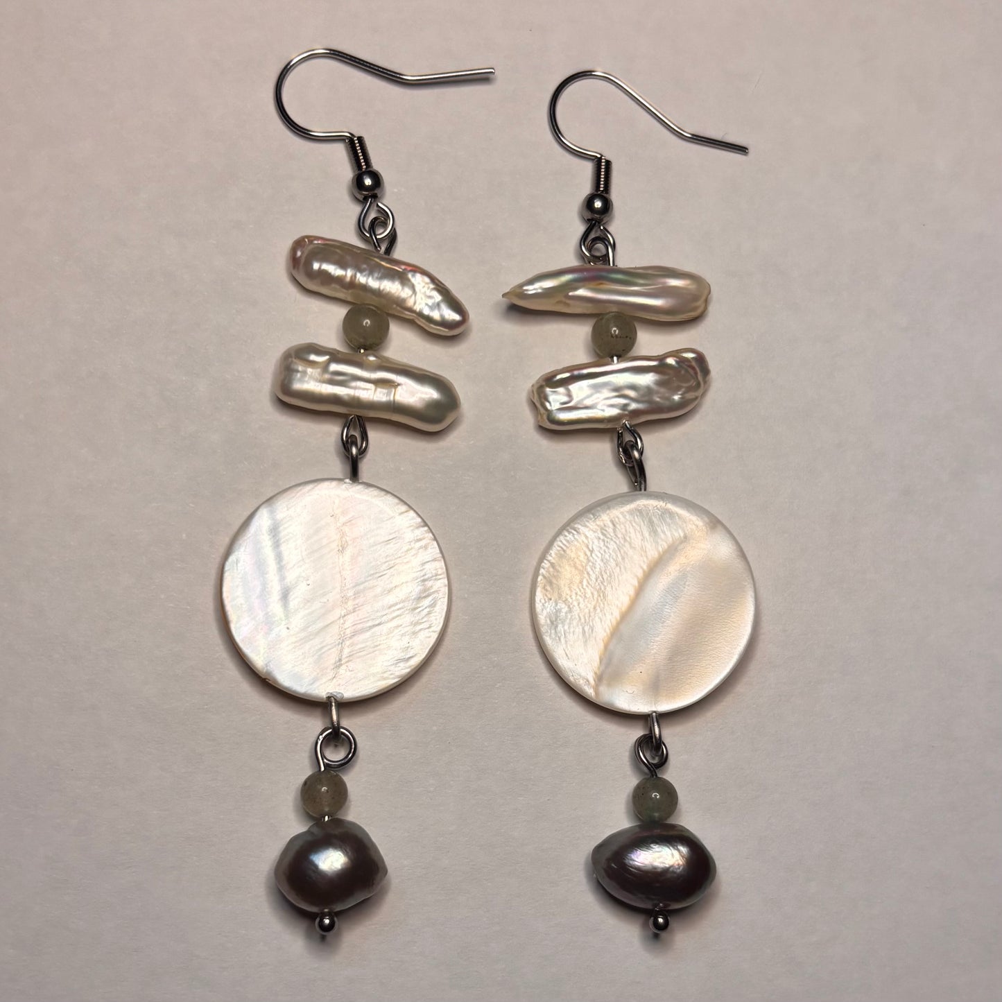 Pearl and Shell Earrings