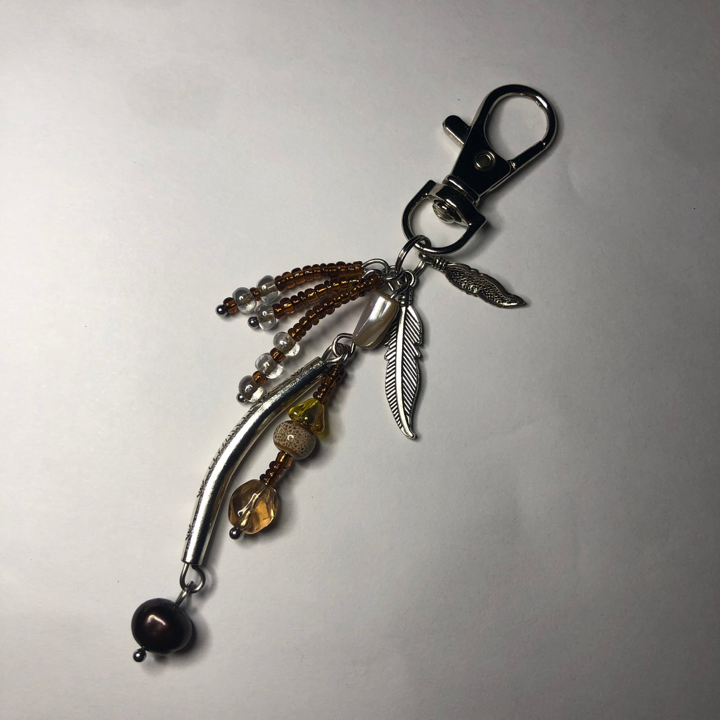 “Avian” beaded keychain