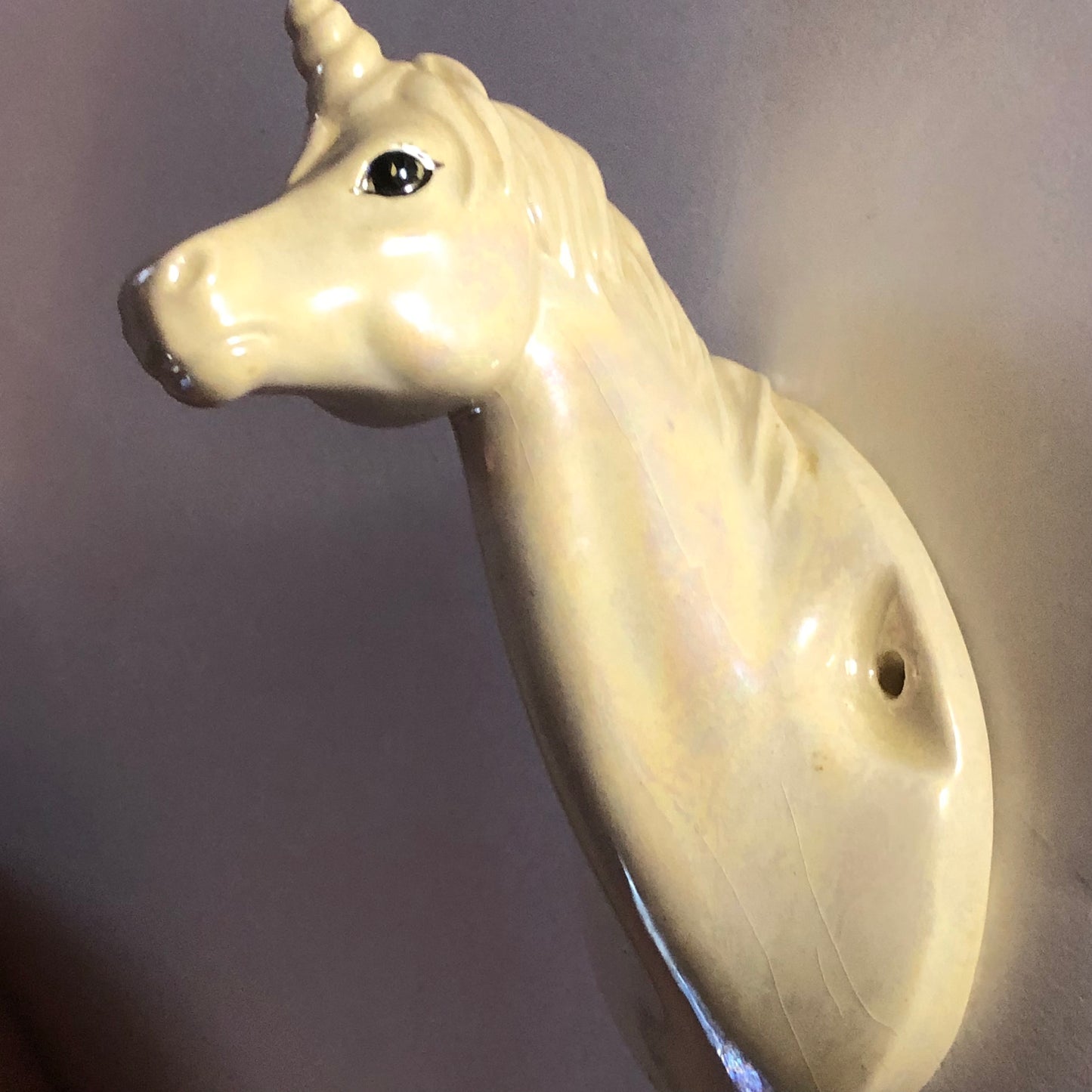 unicorn ceramic wall hook